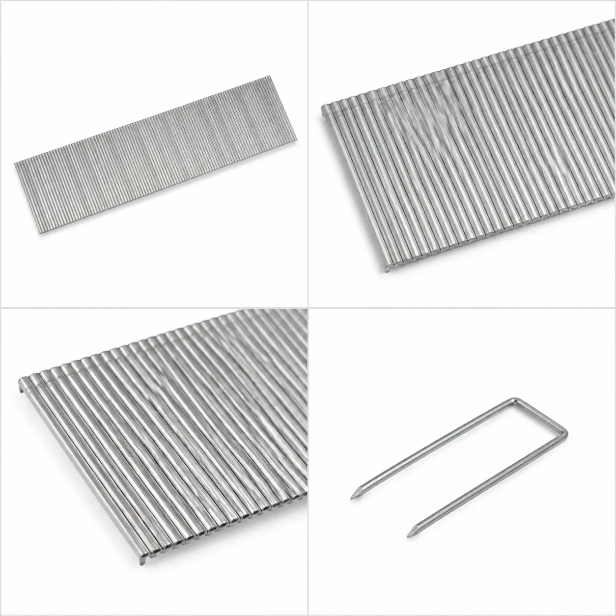 Close-up of headless micro pin nails showing tiny low-visibility points