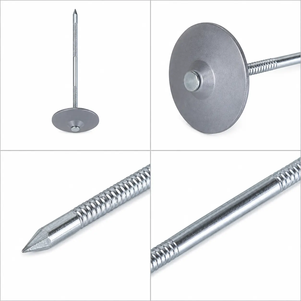 Coil packed roofing nails for pneumatic roofing nailer applications